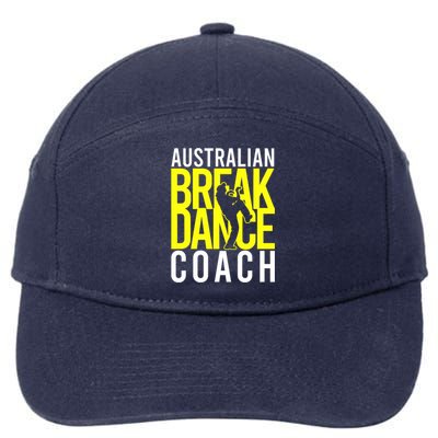 Australian Breakdance Coach Costume Break Dancer Matching 7-Panel Snapback Hat