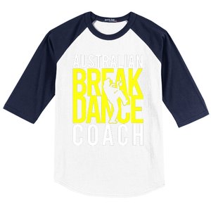 Australian Breakdance Coach Costume Break Dancer Matching Baseball Sleeve Shirt