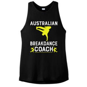 Australian Breakdancer Costume Coach Break Dancer Matching Gift Ladies PosiCharge Tri-Blend Wicking Tank