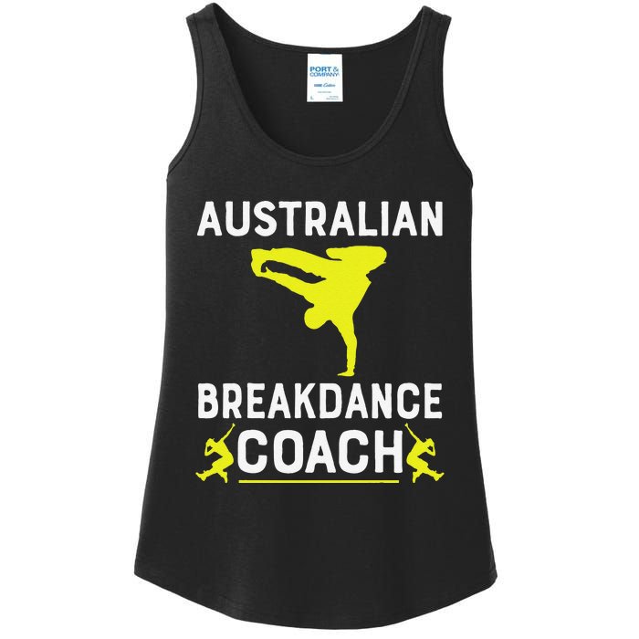 Australian Breakdancer Costume Coach Break Dancer Matching Gift Ladies Essential Tank