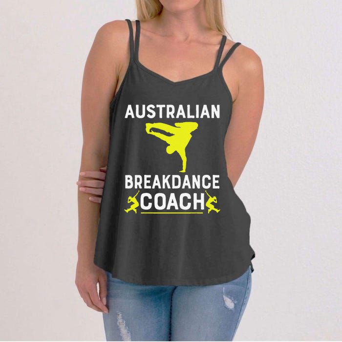 Australian Breakdancer Costume Coach Break Dancer Matching Gift Women's Strappy Tank