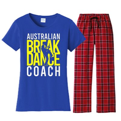 Australian Breakdance Coach Costume Women's Flannel Pajama Set