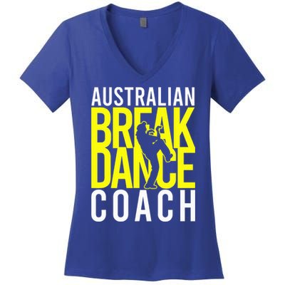 Australian Breakdance Coach Costume Women's V-Neck T-Shirt