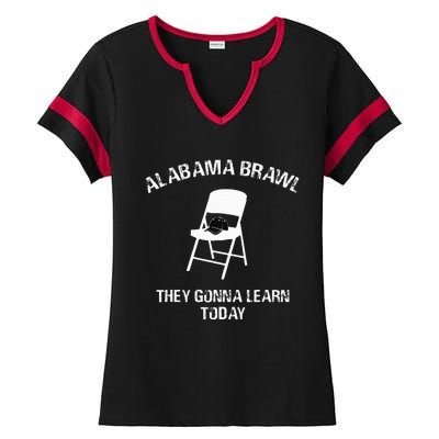 Alabama Brawl Chair A Mass Brawl Breaks Out On Alabama Ladies Halftime Notch Neck Tee