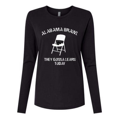 Alabama Brawl Chair A Mass Brawl Breaks Out On Alabama Womens Cotton Relaxed Long Sleeve T-Shirt