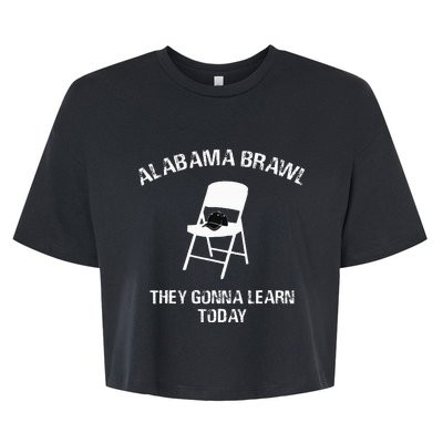 Alabama Brawl Chair A Mass Brawl Breaks Out On Alabama Bella+Canvas Jersey Crop Tee