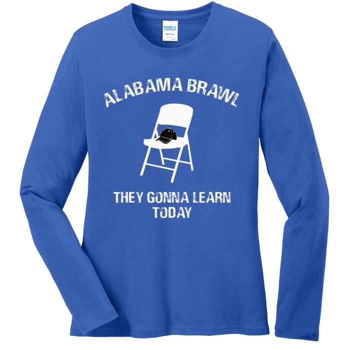 Alabama Brawl Chair A Mass Brawl Breaks Out On Alabama Ladies Long Sleeve Shirt