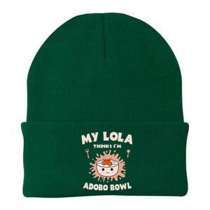 Adobo Bowl Chicken Lola Cuisine Philippine Flag Grandma Knit Cap Winter Beanie