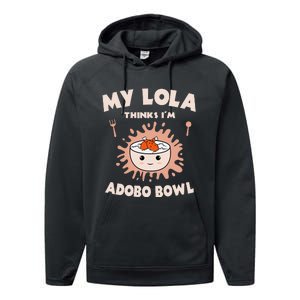 Adobo Bowl Chicken Lola Cuisine Philippine Flag Grandma Performance Fleece Hoodie