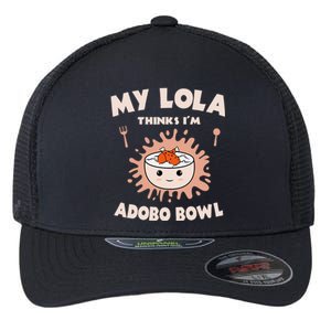 Adobo Bowl Chicken Lola Cuisine Philippine Flag Grandma Flexfit Unipanel Trucker Cap