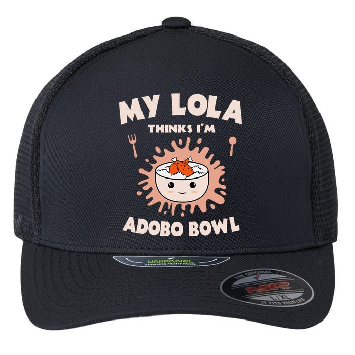 Adobo Bowl Chicken Lola Cuisine Philippine Flag Grandma Flexfit Unipanel Trucker Cap