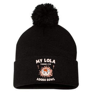 Adobo Bowl Chicken Lola Cuisine Philippine Flag Grandma Pom Pom 12in Knit Beanie