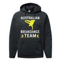 Australian Breakdancer Costume Team Break Dancer Matching Performance Fleece Hoodie