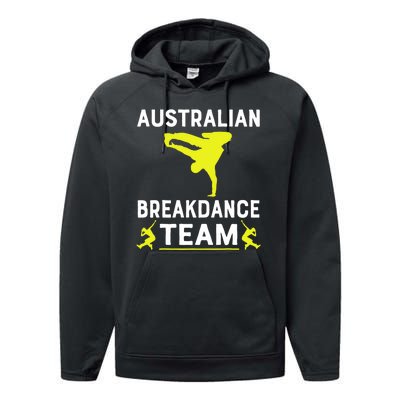 Australian Breakdancer Costume Team Break Dancer Matching Performance Fleece Hoodie