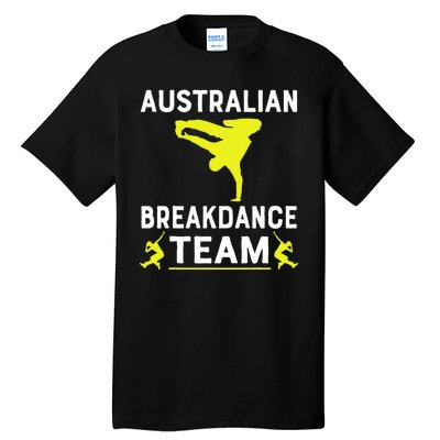 Australian Breakdancer Costume Team Break Dancer Matching Tall T-Shirt