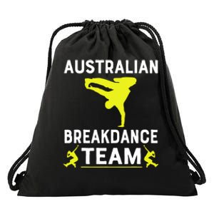 Australian Breakdancer Costume Team Break Dancer Matching Drawstring Bag