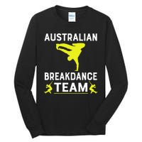 Australian Breakdancer Costume Team Break Dancer Matching Tall Long Sleeve T-Shirt