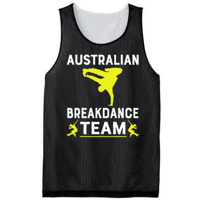 Australian Breakdancer Costume Team Break Dancer Matching Mesh Reversible Basketball Jersey Tank