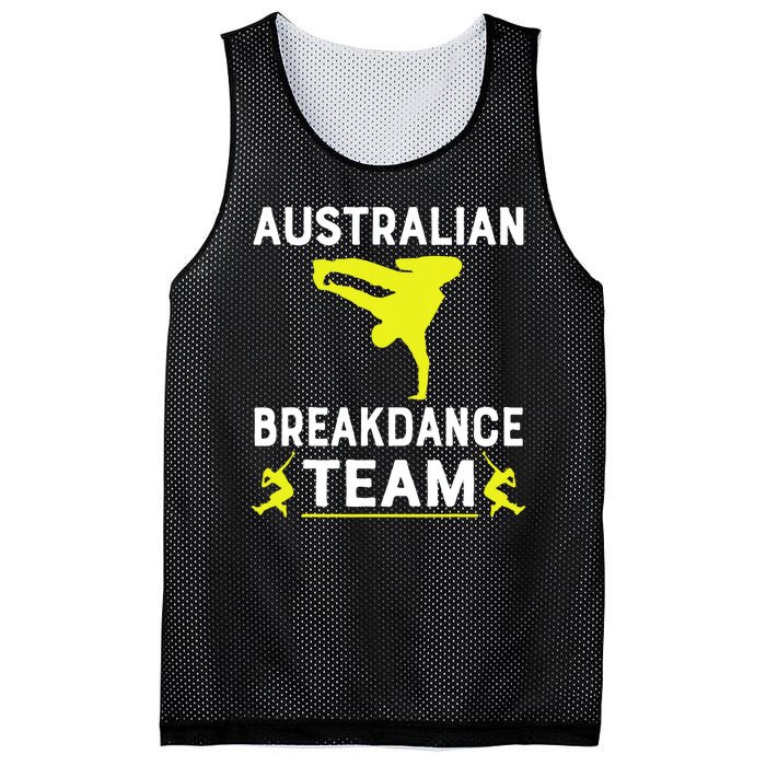 Australian Breakdancer Costume Team Break Dancer Matching Mesh Reversible Basketball Jersey Tank