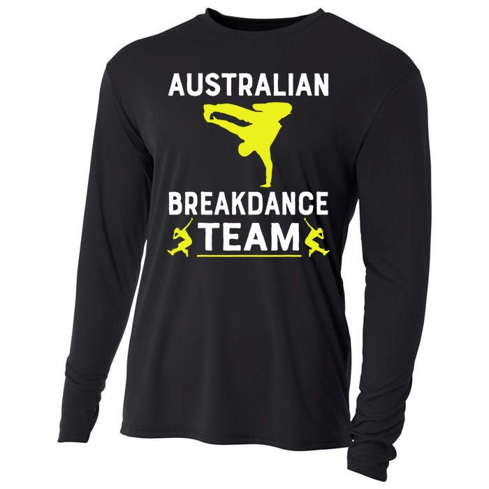 Australian Breakdancer Costume Team Break Dancer Matching Cooling Performance Long Sleeve Crew