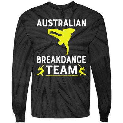 Australian Breakdancer Costume Team Break Dancer Matching Tie-Dye Long Sleeve Shirt