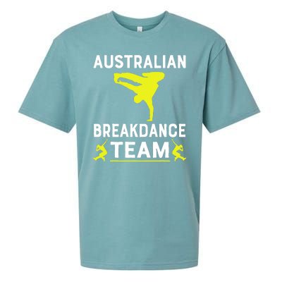 Australian Breakdancer Costume Team Break Dancer Matching Sueded Cloud Jersey T-Shirt