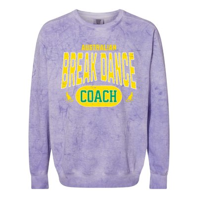 Australian Breakdance Coach Costume Outfit Halloween Party Colorblast Crewneck Sweatshirt