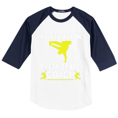 Australian Breakdancer Costume Coach Break Dancer Matching Baseball Sleeve Shirt