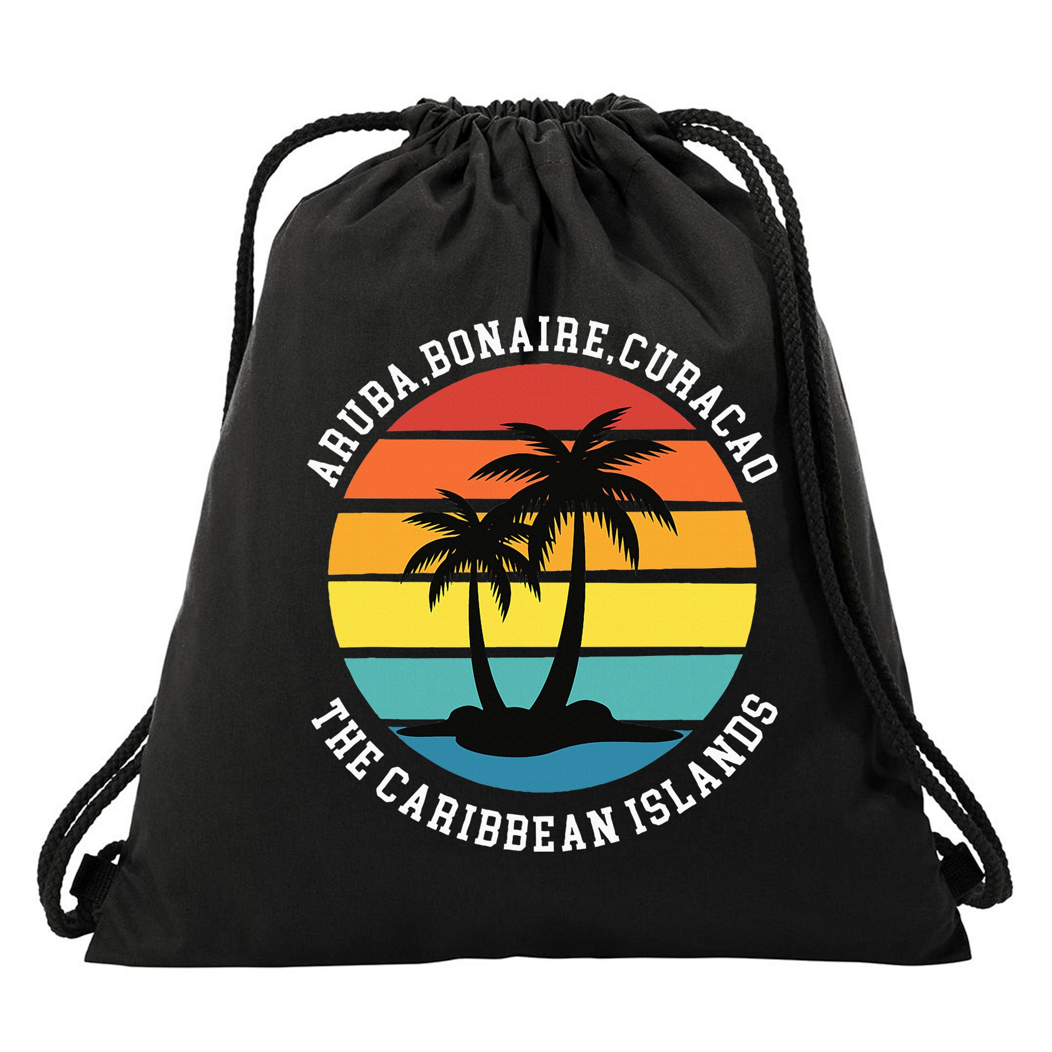 Aruba Bonaire Curacao The Caribbean Islands Vacation Drawstring Bag