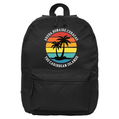Aruba Bonaire Curacao The Caribbean Islands Vacation 16 in Basic Backpack