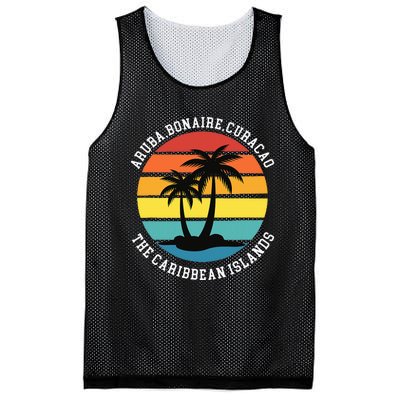 Aruba Bonaire Curacao The Caribbean Islands Vacation Mesh Reversible Basketball Jersey Tank