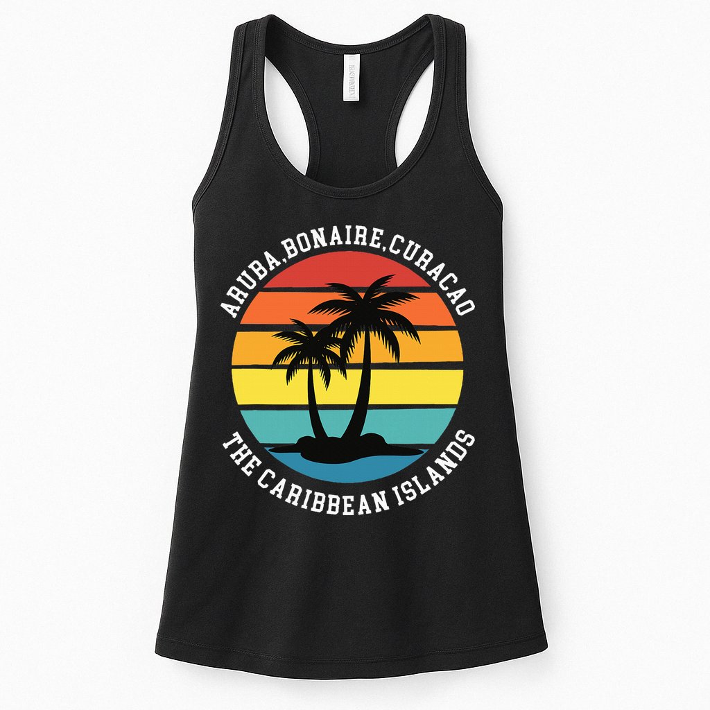 Aruba Bonaire Curacao The Caribbean Islands Vacation Womens Tank Top