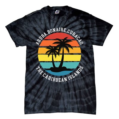 Aruba Bonaire Curacao The Caribbean Islands Vacation Tie-Dye T-Shirt