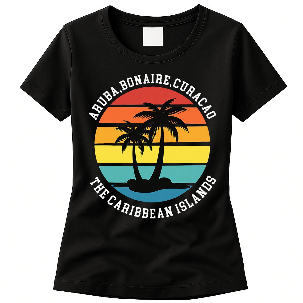 Aruba Bonaire Curacao The Caribbean Islands Vacation Womens T-Shirt