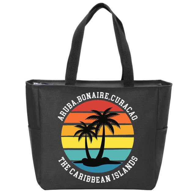 Aruba Bonaire Curacao The Caribbean Islands Vacation Zip Tote Bag