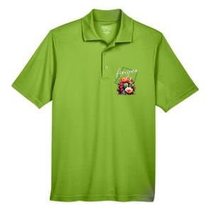 Arizona Blooming Cactus Flowers Love State Of Arizona Cute Men's Origin Performance Pique Polo