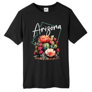 Arizona Blooming Cactus Flowers Love State Of Arizona Cute Tall Fusion ChromaSoft Performance T-Shirt