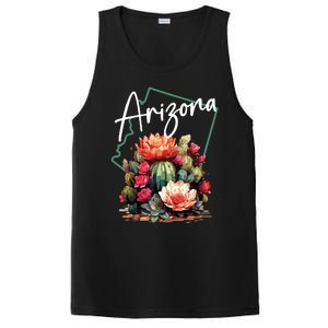 Arizona Blooming Cactus Flowers Love State Of Arizona Cute PosiCharge Competitor Tank