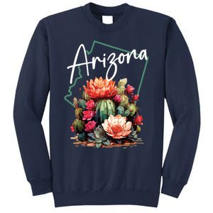 Arizona Blooming Cactus Flowers Love State Of Arizona Cute Sweatshirt