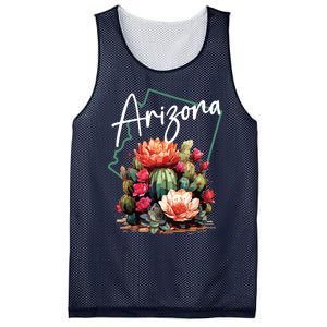 Arizona Blooming Cactus Flowers Love State Of Arizona Cute Mesh Reversible Basketball Jersey Tank