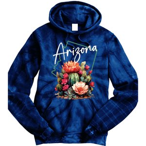 Arizona Blooming Cactus Flowers Love State Of Arizona Cute Tie Dye Hoodie