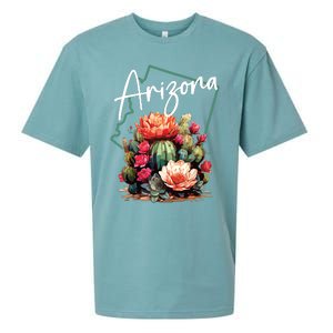 Arizona Blooming Cactus Flowers Love State Of Arizona Cute Sueded Cloud Jersey T-Shirt