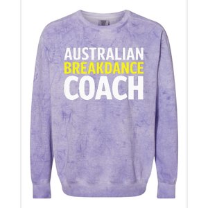 Australian Breakdancing Costume Break Dancer Coach Matching Colorblast Crewneck Sweatshirt