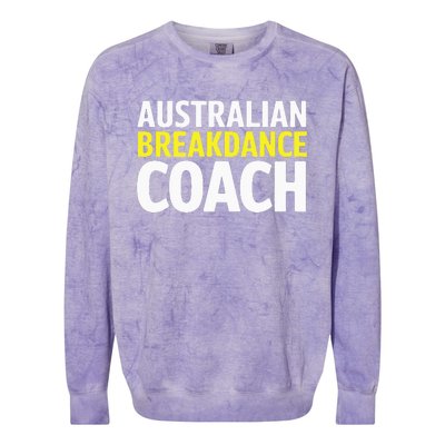 Australian Breakdancing Costume Break Dancer Coach Matching Colorblast Crewneck Sweatshirt