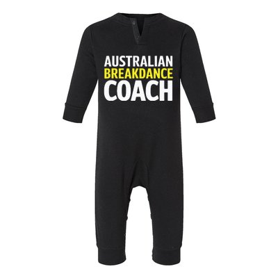 Australian Breakdancing Costume Break Dancer Coach Matching Infant Fleece One Piece