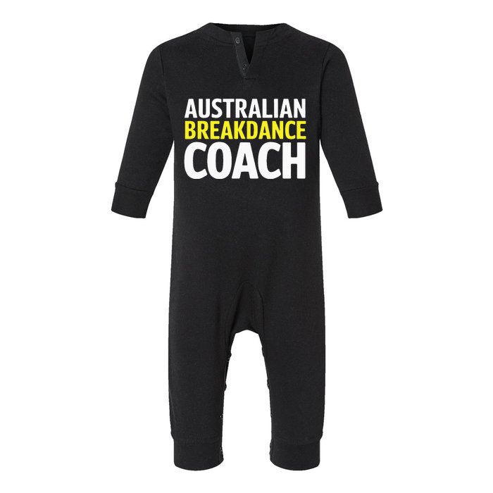 Australian Breakdancing Costume Break Dancer Coach Matching Infant Fleece One Piece