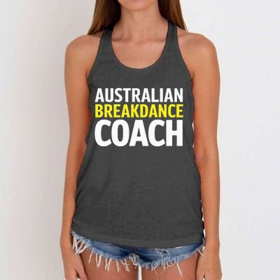 Australian Breakdancing Costume Break Dancer Coach Matching Women's Knotted Racerback Tank