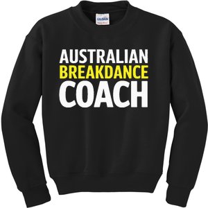 Australian Breakdancing Costume Break Dancer Coach Matching Kids Sweatshirt