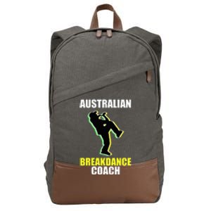 Australian Breakdance Coach Halloween Costume Cotton Canvas Backpack