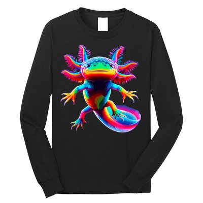 Axolotl Beautiful Colorful Axolotl Long Sleeve Shirt
